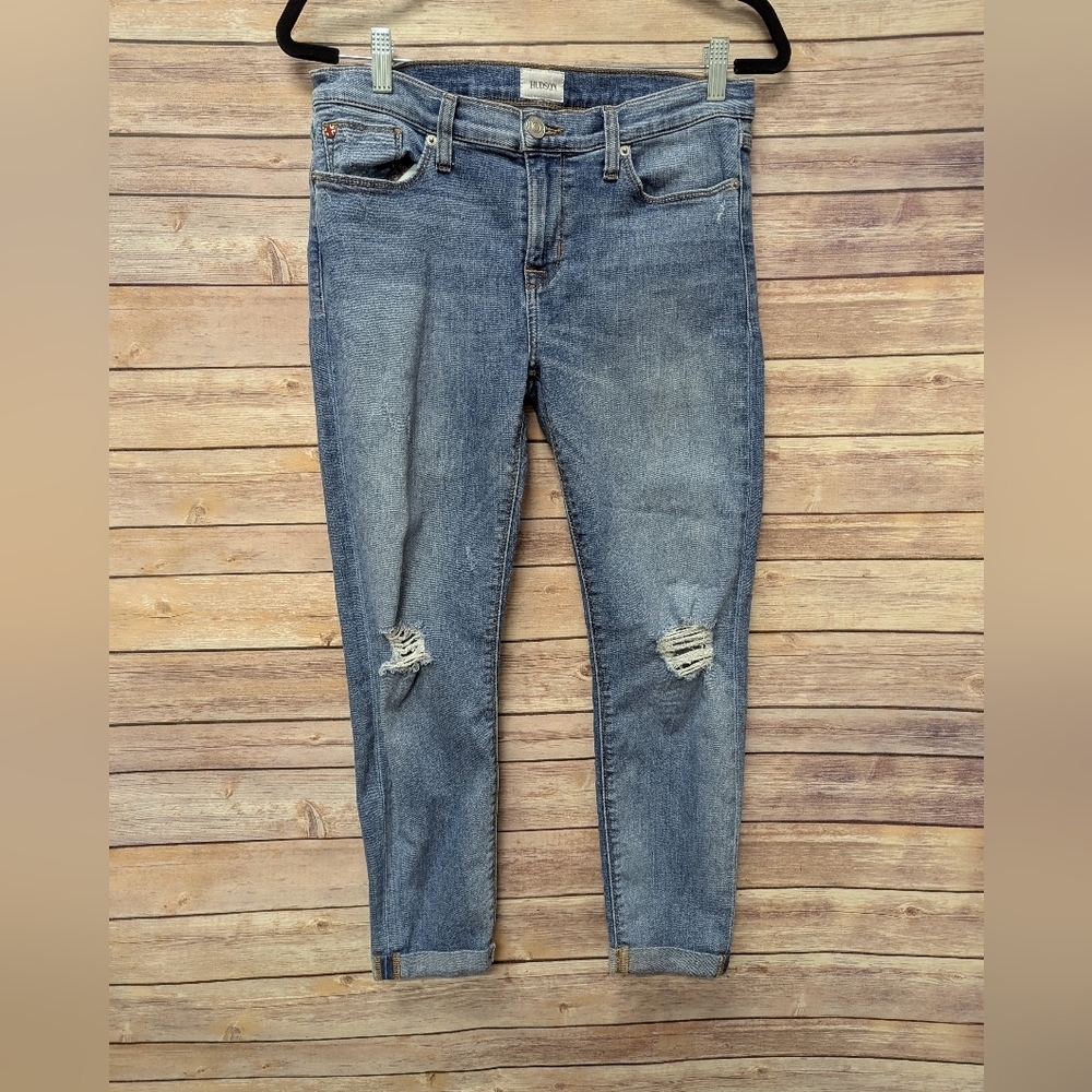 Women's Hudson, harkin skinny Distressed Jeans. Size 29